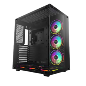 Custom PC "Fortreess Black RGB" Computer Case (3*120mm ARGB Fans)