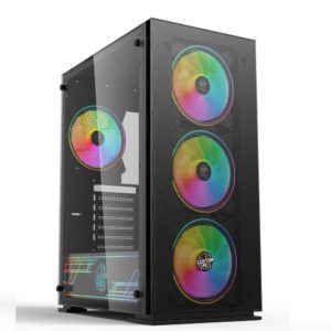Custom PC “Samurai RGB++” Computer Case (4*140mm ARGB Fans)