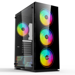 Custom PC “Ninja RGB++” Computer Case (4*140mm ARGB Fans)