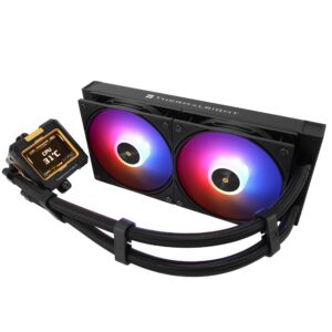 Thermalright FROZEN WARFRAME 240 ARGB 240mm CPU Lequid Cooler "With 2.4 inch LCD screen" (Black)