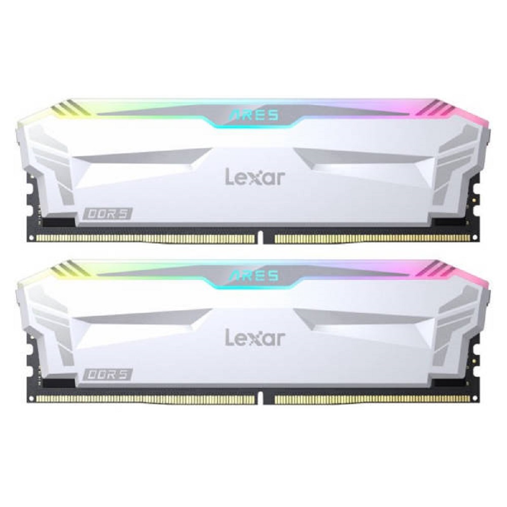 Lexar-ARES-RGB-32GB-2-x-16-6400MHz-DDR5-Memory-White