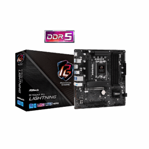 ASROCK B760M PG Lightning D5 DDR5 LGA 1700 (Intel 12th/13th/14th Gen) Intel Motherboard