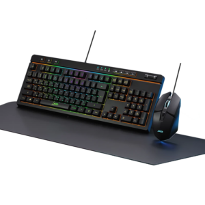 PCD KM-110BK Gaming Keyboard, Mouse & Mouse Pad Combo KIT RGB - BLACK