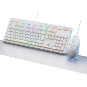 PCD KM-110WH Gaming Keyboard, Mouse & Mouse Pad Combo KIT RGB - WHITE