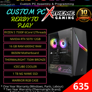 Custom PC RTX 5070 12 GB Gaming Computer Builds (Contact Us To Customize)