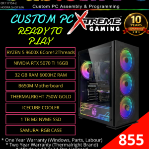 Custom PC RTX 5070 Ti 16 GB Gaming Computer Builds (Contact Us To Customize)